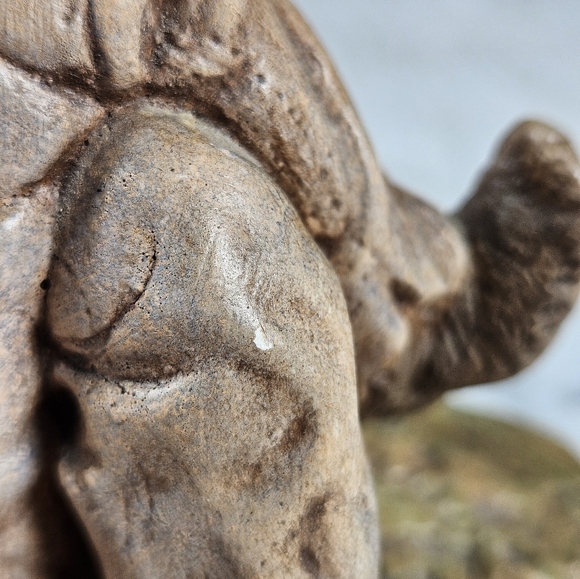 Vintage 1930s-1950s Naturecraft Made In England Stoneware Figurine Lazy Life - Picture 9 of 9